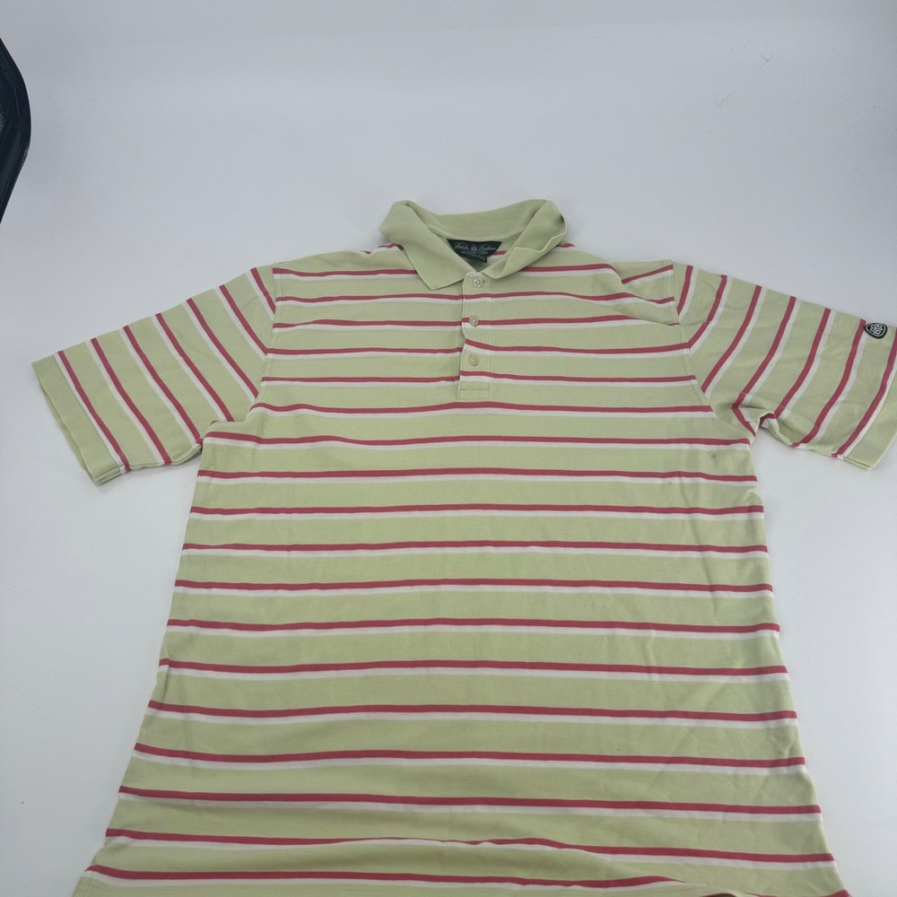 Brooks Brothers Country‎ Club Golf Polo Shirt Striped Mens Large